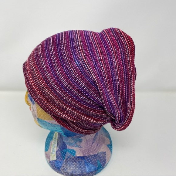 Maroon and Purple Head Wrap / Infinity Scarf - Picture 7 of 14